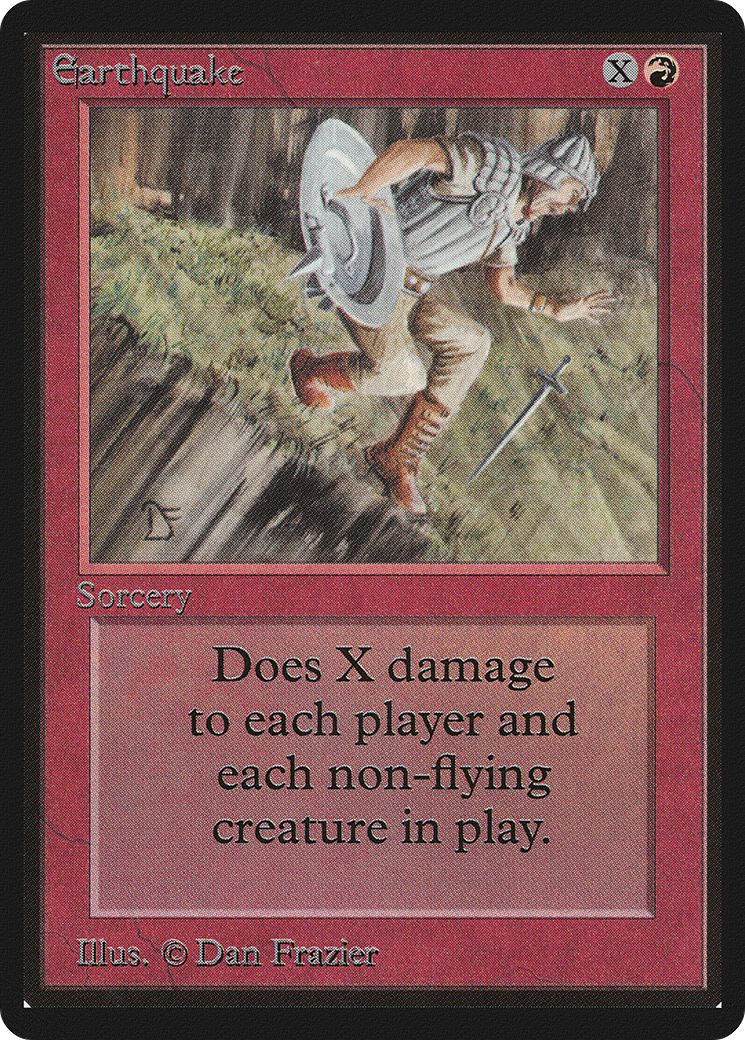 Earthquake (LEB-) [Oldschool] Limited Edition Beta MTG Single Wizards of the Coast