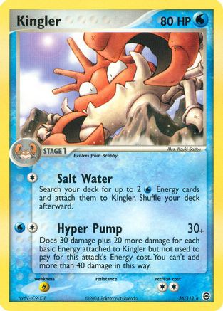 Kingler (/112) Reverse Holofoil [EX: FireRed & LeafGreen] Pokemon Single Pokémon