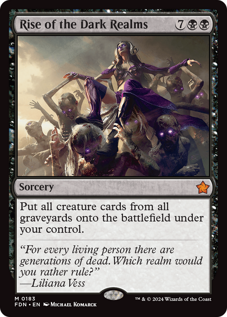 Rise of the Dark Realms (FDN-183) [Foundations] MTG Single Wizards of the Coast