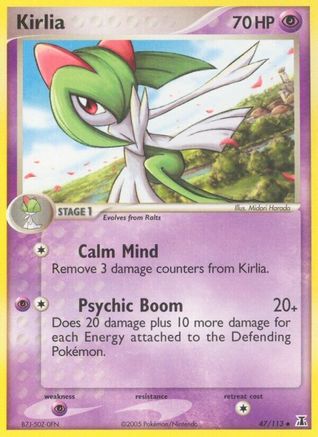 Kirlia (47/113) [EX: Delta Species] Pokemon Single Pokémon