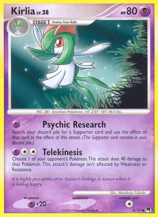 Kirlia 008/017 Holofoil [Promos: POP Series 7] Pokemon Single Pokémon