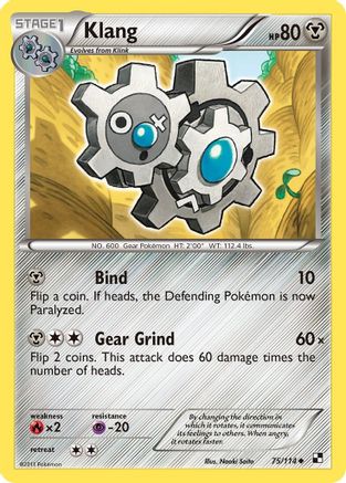 Klang (/114) [BW: Base Set] Pokemon Single Pokémon