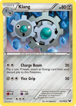Klang (/108) Reverse Holofoil [BW: Dark Explorers] Pokemon Single Pokémon