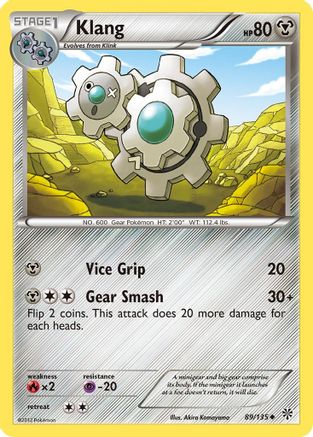 Klang (/135) [BW: Plasma Storm] Pokemon Single Pokémon