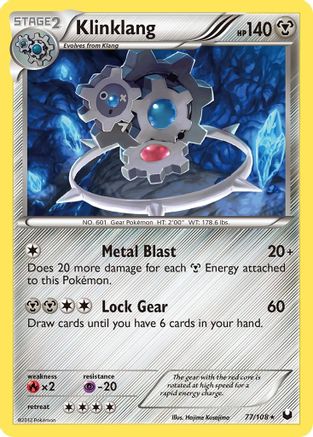 Klinklang (77/108) - [BW: Dark Explorers] Holofoil Pokemon Single Pokémon