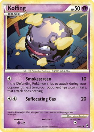 Koffing (/95) Reverse Holofoil [HGSS: Call of Legends] Pokemon Single Pokémon