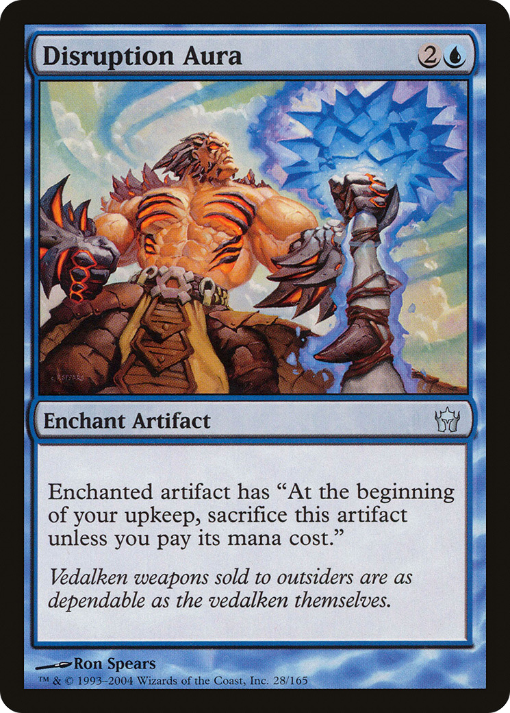 Disruption Aura (5DN-028) [Fifth Dawn] Foil MTG Single Wizards of the Coast