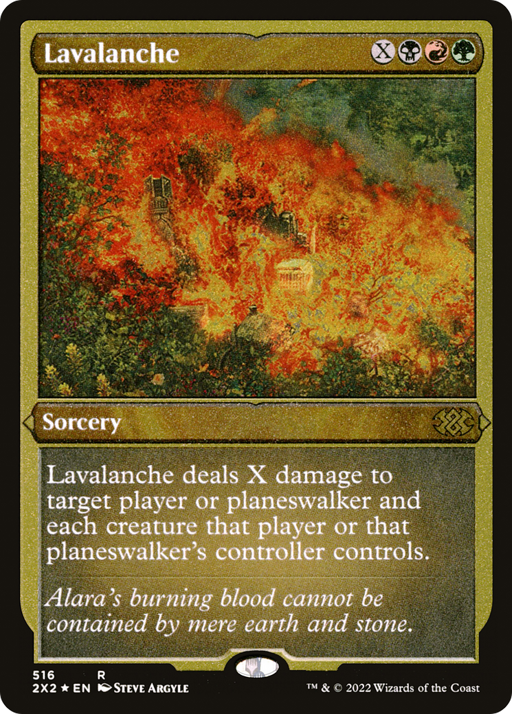 Lavalanche (Foil Etched) (2X2-516) [Double Masters 2022] Foil MTG Single Wizards of the Coast