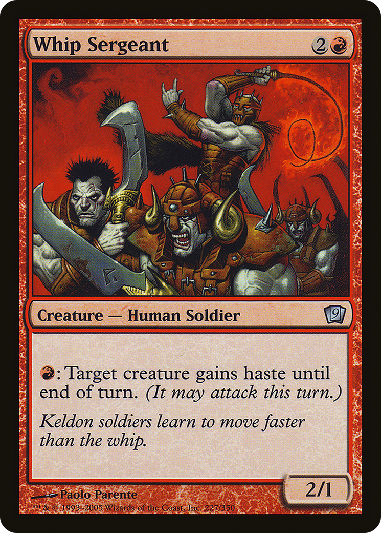 Whip Sergeant (9ED-227) [9th Edition] MTG Single Wizards of the Coast