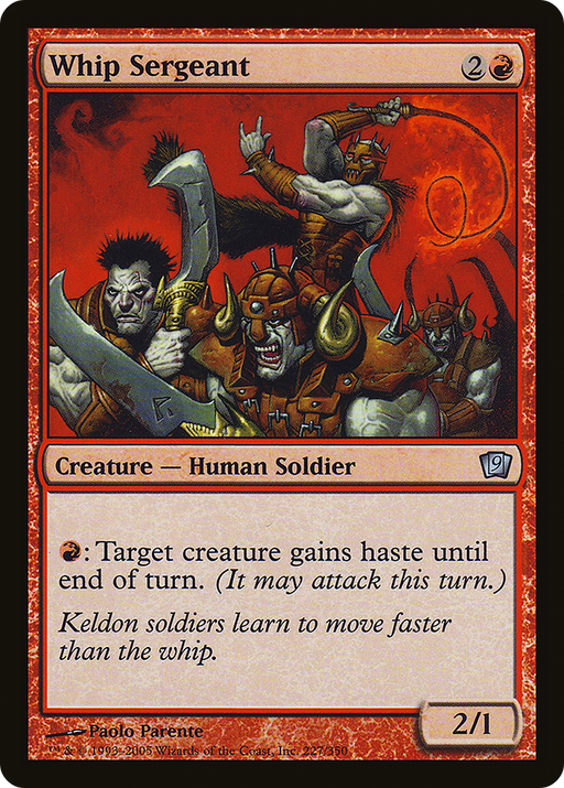 Whip Sergeant (9ED-227) [9th Edition] Foil MTG Single Wizards of the Coast