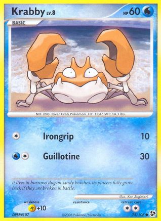 Krabby (/106) [DP: Great Encounters] Pokemon Single Pokémon