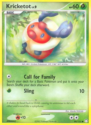 Kricketot (/123) Reverse Holofoil [DP: Mysterious Treasures] Pokemon Single Pokémon