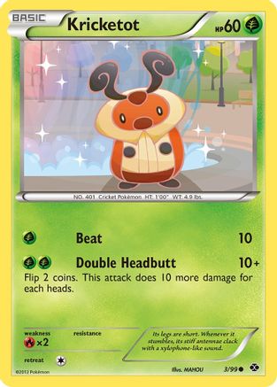 Kricketot (/99) Reverse Holofoil [BW: Next Destinies] Pokemon Single Pokémon