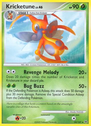 Kricketune (/127) Reverse Holofoil [Platinum: Base set] Pokemon Single Pokémon