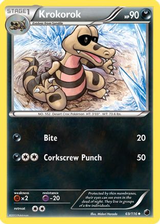 Krokorok (/116) [BW: Plasma Freeze] Pokemon Single Pokémon