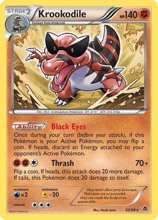 Krookodile (/98) Reverse Holofoil [BW: Emerging Powers] Pokemon Single Pokémon