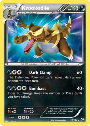 Krookodile (127/124) - [BW: Dragons Exalted] Holofoil Pokemon Single Pokémon