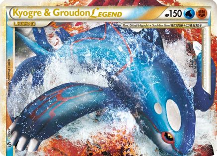 Kyogre & Groudon Legend (Top) (/90) Holofoil [HGSS: Undaunted] Pokemon Single Pokémon