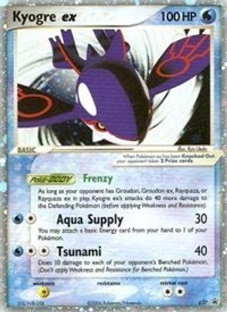 Kyogre ex - 037 (EX Collector's Tins) (/40) Holofoil [Promos: Nintendo Promos] Pokemon Single Pokémon