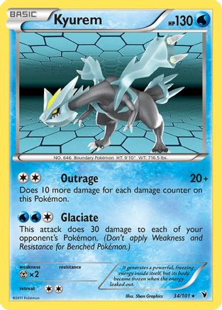 Kyurem (/101) Reverse Holofoil [BW: Noble Victories] Pokemon Single Pokémon