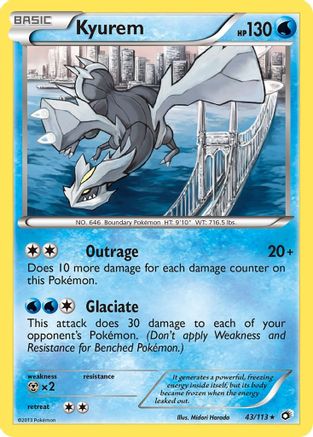 Kyurem (43/113) Holofoil [BW: Legendary Treasures] Pokemon Single Pokémon