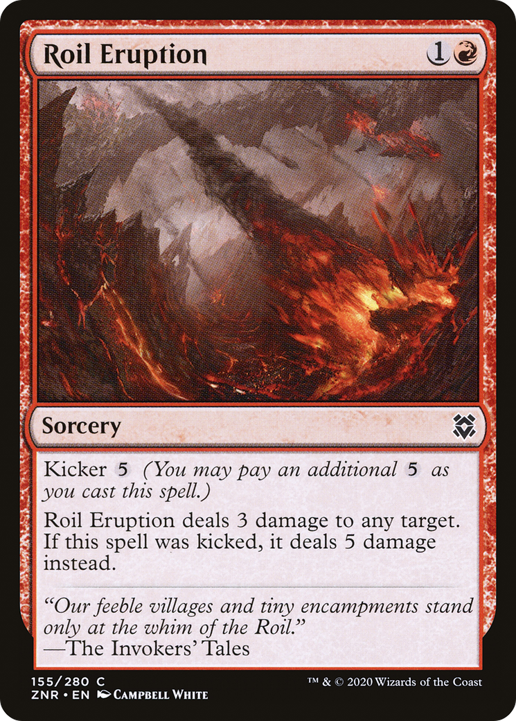 Roil Eruption (ZNR-155) [Zendikar Rising] Foil MTG Single Wizards of the Coast