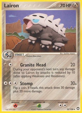 Lairon 32/108 [EX: Power Keepers] Pokemon Single Pokémon