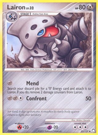 Lairon (/123) Reverse Holofoil [DP: Mysterious Treasures] Pokemon Single Pokémon
