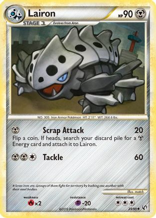 Lairon (/90) [HGSS: Undaunted] Pokemon Single Pokémon