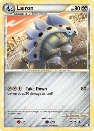Lairon (/102) [HGSS: Triumphant] Pokemon Single Pokémon
