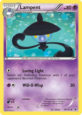 Lampent (59/101) - [BW: Noble Victories] Pokemon Single Pokémon