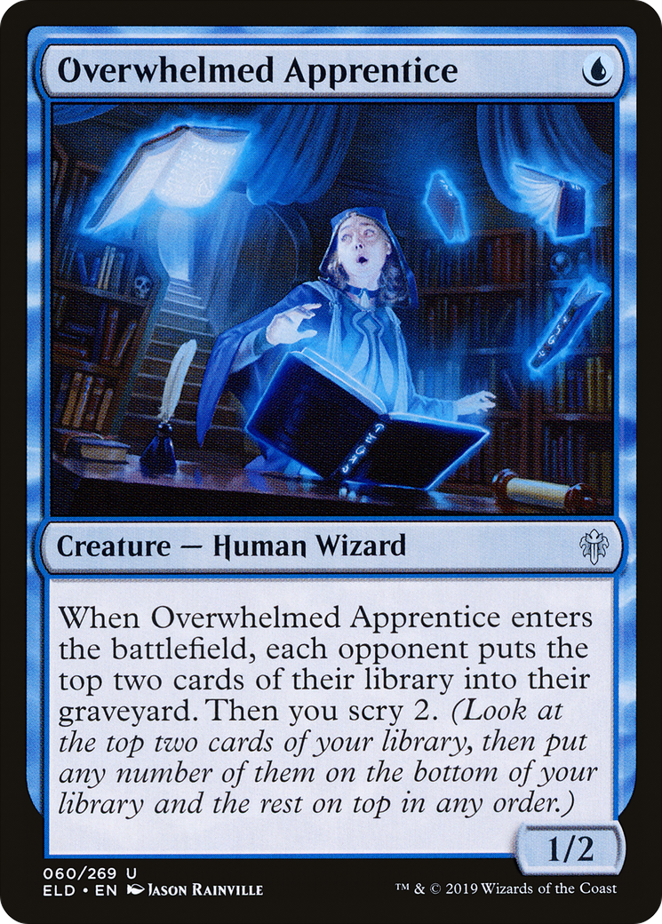 Overwhelmed Apprentice (ELD-060) [Throne of Eldraine] Foil MTG Single Wizards of the Coast