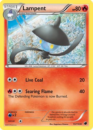 Lampent (/116) [BW: Plasma Freeze] Pokemon Single Pokémon