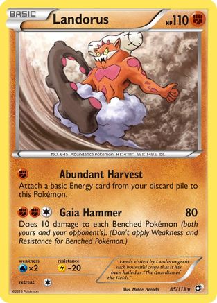 Landorus (85/113) Reverse Holofoil [BW: Legendary Treasures] Pokemon Single Pokémon