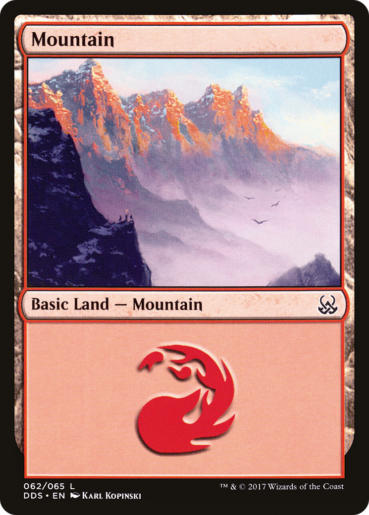 Mountain (062) (DDS-062) [Misc] Duel Decks: Mind vs. Might MTG Single Wizards of the Coast