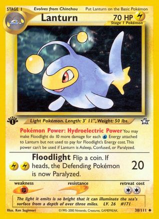 Lanturn (38/111) 1st Edition [Vintage: Neo Genesis] Pokemon Single Pokémon