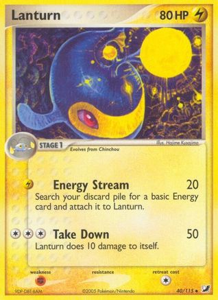 Lanturn (/115) [EX: Unseen Forces] Pokemon Single Pokémon