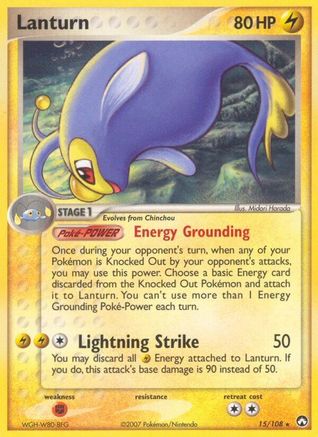 Lanturn (/108) Reverse Holofoil [EX: Power Keepers] Pokemon Single Pokémon