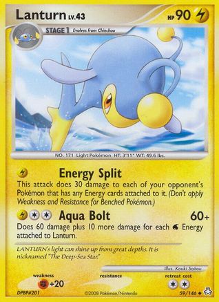Lanturn (59) (/146) [DP: Legends Awakened] Pokemon Single Pokémon