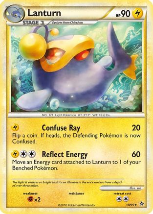 Lanturn (/95) Reverse Holofoil [HGSS: Unleashed] Pokemon Single Pokémon