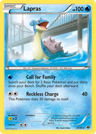 Lapras (25/99) Reverse Holofoil [BW: Next Destinies] Pokemon Single Pokémon