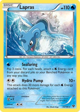 Lapras (35/146) Holofoil [XY: Base Set] Pokemon Single Pokémon