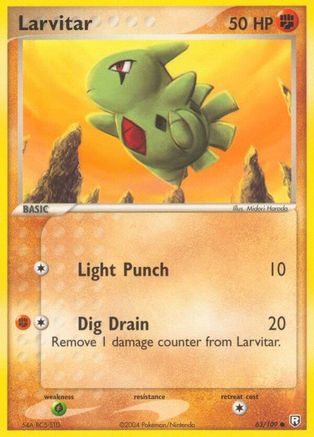 Larvitar - 063/109 (63/109) Reverse Holofoil [EX: Team Rocket Returns] Pokemon Single Pokémon