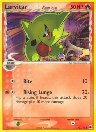 Larvitar (Delta Species) (73/113) [EX: Delta Species] Pokemon Single Pokémon