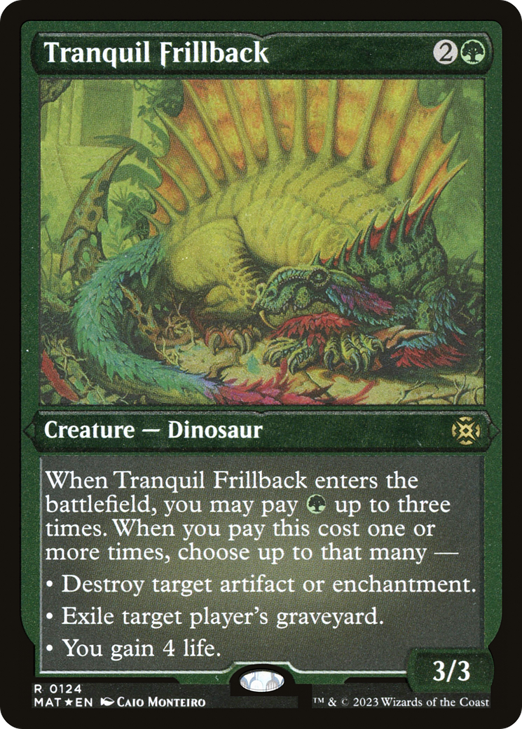 Tranquil Frillback (MAT-124) [March of the Machine: The Aftermath] Etched Foil MTG Single Wizards of the Coast