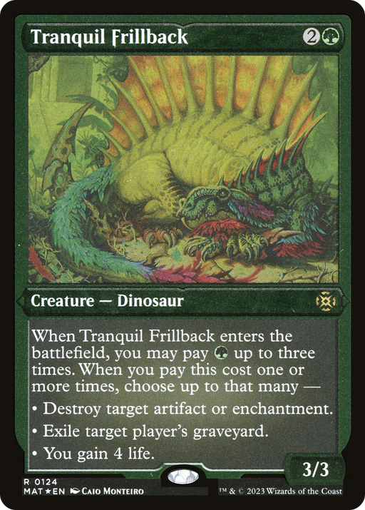 Tranquil Frillback (MAT-124) [March of the Machine: The Aftermath] Etched Foil MTG Single Wizards of the Coast