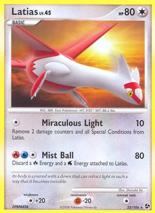 Latias (/106) [DP: Great Encounters] Pokemon Single Pokémon