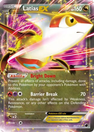 Latias EX (/116) Holofoil [BW: Plasma Freeze] Pokemon Single Pokémon