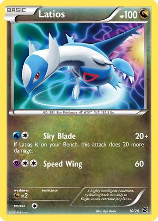 Latios (10/20) Holofoil [BW: Dragon Vault] Pokemon Single Pokémon