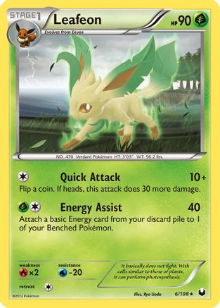 Leafeon (/108) Reverse Holofoil [BW: Dark Explorers] Pokemon Single Pokémon